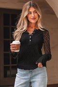 Camilla Slim Henley top Long Sleeve Top
